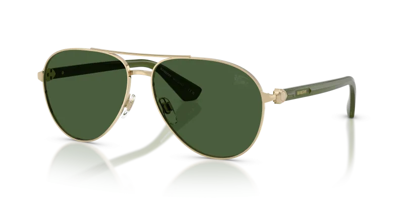 แว่นกันแดด Burberry BE3167-110971 มุมเฉียง สีทองอ่อน สำหรับผู้ชาย