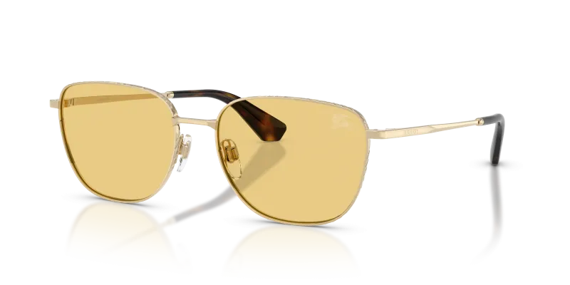 แว่นกันแดด Burberry BE3171-110985 Light Gold Yellow แว่นกันแดด Burberry BE3171-110985 มุมเฉียง สีทองอ่อน สำหรับผู้ชาย
