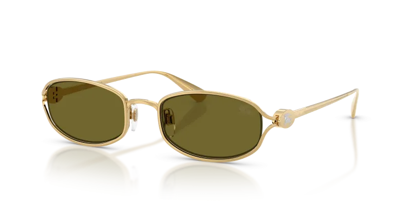 แว่นกันแดด Burberry BE3177-1017/2 Gold Dark Green แว่นกันแดด Burberry BE3177-1017/2 มุมเฉียง สีทอง สำหรับผู้หญิง