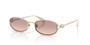 แว่นกันแดด Burberry BE3177-110913 มุมเฉียง สีทองอ่อน สำหรับผู้หญิง