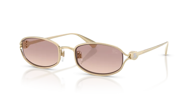 แว่นกันแดด Burberry BE3177-110913 มุมเฉียง สีทองอ่อน สำหรับผู้หญิง