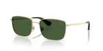 แว่นกันแดด Burberry BE3178-110971 Light Gold Dark Green แว่นกันแดด Burberry BE3178-110971 มุมเฉียง สีทองอ่อน สำหรับผู้ใช้ทุกเพศ