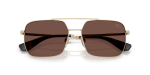 แว่นกันแดด Burberry BE3179-110973 Light Gold Black Chocolate แว่นกันแดด Burberry BE3179-110973 close-up ด้านหน้า