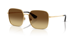 แว่นกันแดด Burberry BE3180-101713 มุมเฉียง สีทอง สำหรับผู้หญิง
