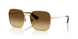 แว่นกันแดด Burberry BE3180-101713 มุมเฉียง สีทอง สำหรับผู้หญิง