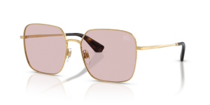 แว่นกันแดด Burberry BE3180-1017/5 มุมเฉียง สีทอง สำหรับผู้หญิง