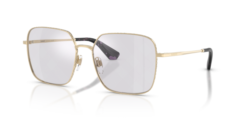 แว่นกันแดด Burberry BE3180-1109AI มุมเฉียง สีทองอ่อน สำหรับผู้หญิง
