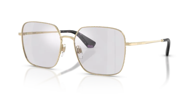 แว่นกันแดด Burberry BE3180-1109AI มุมเฉียง สีทองอ่อน สำหรับผู้หญิง