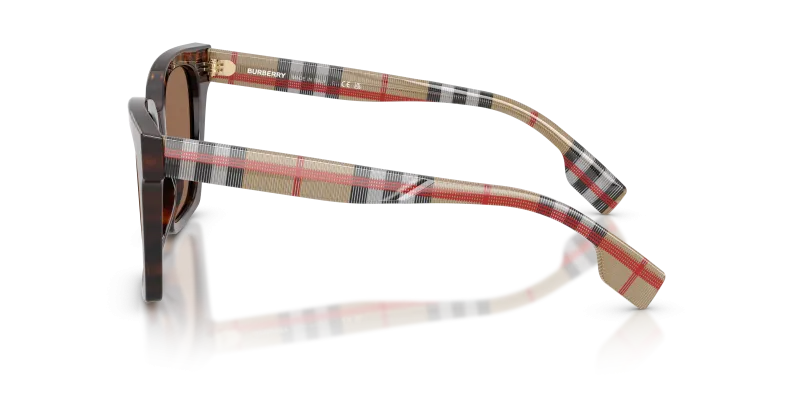 แว่นกันแดด Burberry BE4335-390373 มุมข้าง ขาแว่นสี Vintage Check