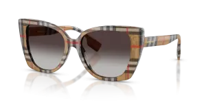 แว่นกันแดด Burberry BE4393-39448G มุมเฉียง สี Vintage Check สำหรับผู้หญิง