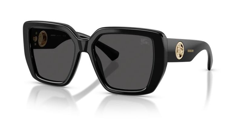 แว่นกันแดด Burberry BE4471F-300187 Black Dark Grey แว่นกันแดด Burberry BE4471F-300187 มุมเฉียง สีดำ สำหรับผู้หญิง