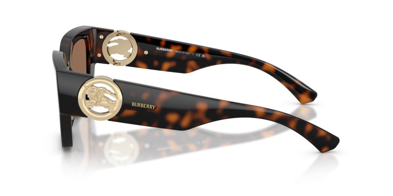 แว่นกันแดด Burberry BE4472U-300273 มุมข้าง ขาแว่นสีฮาวานาเข้ม