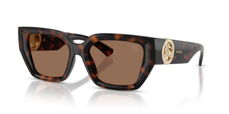แว่นกันแดด Burberry BE4472U-300273 Dark Havana Dark Brown แว่นกันแดด Burberry BE4472U-300273 มุมเฉียง สีฮาวานาเข้ม สำหรับผู้หญิง