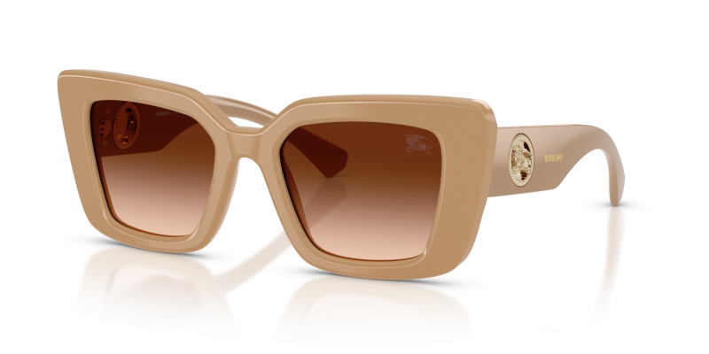 แว่นกันแดด Burberry BE4476-399074 มุมเฉียง สีเบจ สำหรับผู้หญิง
