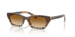 Burberry BE4488-420213 แว่นกันแดดลาย Check ไล่สีโทนทราย สำหรับผู้หญิง