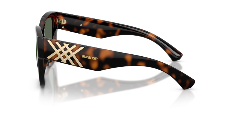 แว่นกันแดด Burberry BE4489U-300271 มุมข้าง ขาแว่นสีฮาวานาเข้ม