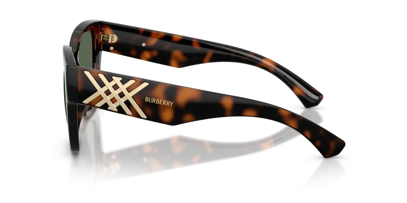 แว่นกันแดด Burberry BE4489U-300271 มุมข้าง ขาแว่นสีฮาวานาเข้ม