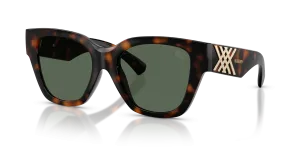 แว่นกันแดด Burberry BE4489U-300271 มุมเฉียง สีฮาวานาเข้ม สำหรับผู้หญิง