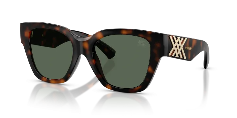 แว่นกันแดด Burberry BE4489U-300271 Dark Havana Dark Green แว่นกันแดด Burberry BE4489U-300271 มุมเฉียง สีฮาวานาเข้ม สำหรับผู้หญิง