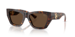 แว่นกันแดด Burberry BE4492-300273 มุมเฉียง สีฮาวานาเข้ม สำหรับผู้หญิง