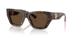 แว่นกันแดด Burberry BE4492-300273 มุมเฉียง สีฮาวานาเข้ม สำหรับผู้หญิง