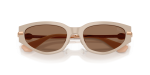 แว่นกันแดด Burberry BE4493D-424473 Beige Dark Brown Burberry BE4493D 424473 close-up ด้านหน้า