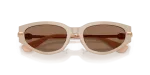 แว่นกันแดด Burberry BE4493D-424473 Beige Dark Brown Burberry BE4493D 424473 close-up ด้านหน้า