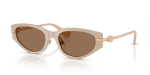 แว่นกันแดด Burberry BE4493D-424473 Beige Dark Brown Burberry BE4493D 424473 แว่นกันแดดเบจ-น้ำตาลเข้ม สำหรับผู้หญิง