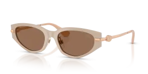 Burberry BE4493D 424473 แว่นกันแดดเบจ-น้ำตาลเข้ม สำหรับผู้หญิง