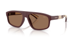 แว่นกันแดด Burberry BE4501U-426273 Matte Bordeaux Dark Brown แว่นกันแดด Burberry BE4501U-426273 มุมเฉียง สี Matte Bordeaux สำหรับผู้ชาย