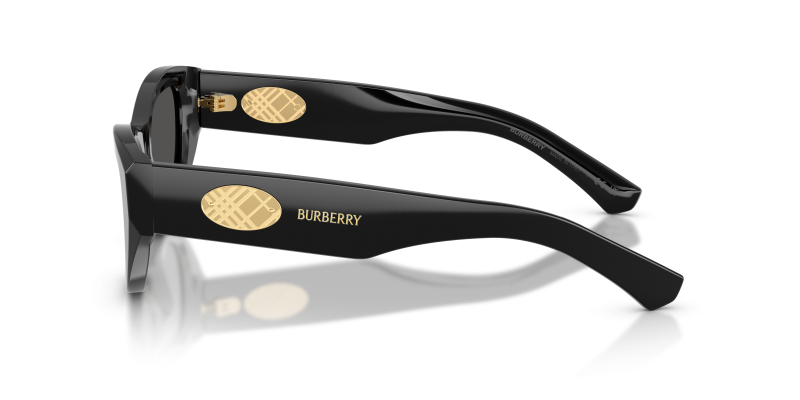 แว่นกันแดด Burberry BE4502F-300187 มุมข้าง ขาแว่นสีดำ