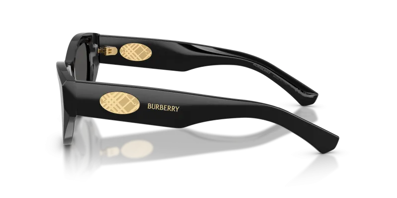 แว่นกันแดด Burberry BE4502F-300187 มุมข้าง ขาแว่นสีดำ