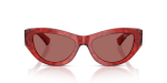 แว่นกันแดด Burberry BE4502F-425769 Bordeaux Havana Dark Violet แว่นกันแดด Burberry BE4502F-425769 ด้านหน้า