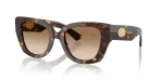 แว่นกันแดด Burberry BE4503F-300289 มุมเฉียง สีฮาวานาเข้ม สำหรับผู้หญิง