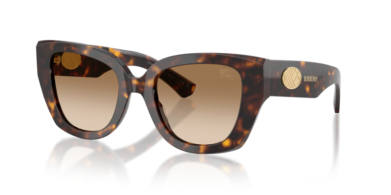 แว่นกันแดด Burberry BE4503F-300289 Dark Havana Brown Gradient แว่นกันแดด Burberry BE4503F-300289 มุมเฉียง สีฮาวานาเข้ม สำหรับผู้หญิง