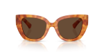 แว่นกันแดด Burberry BE4503F-425673 Light Havana Dark Brown แว่นกันแดด Burberry BE4503F-425673 ด้านหน้า