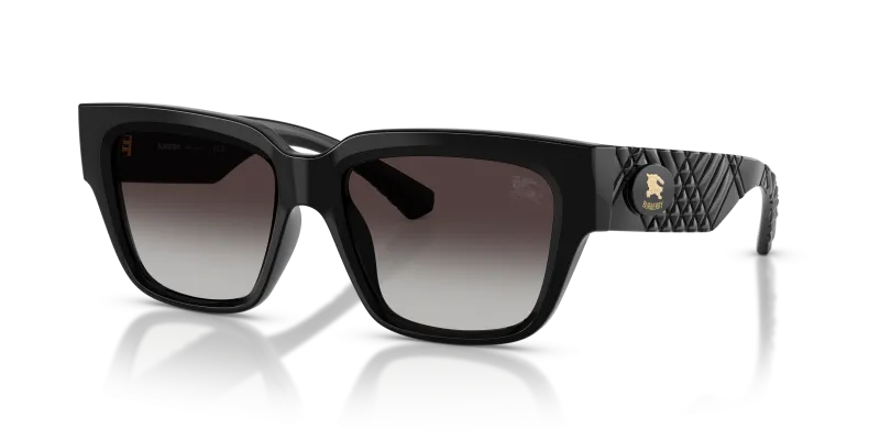 แว่นกันแดด Burberry BE4506U-30018G Black Grey Gradient แว่นกันแดด Burberry BE4506U-30018G มุมเฉียง สีดำ สำหรับผู้หญิง