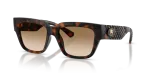 แว่นกันแดด Burberry BE4506U-300289 มุมเฉียง สีฮาวานาเข้ม สำหรับผู้หญิง