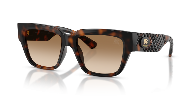 แว่นกันแดด Burberry BE4506U-300289 Dark Havana Brown Gradient แว่นกันแดด Burberry BE4506U-300289 มุมเฉียง สีฮาวานาเข้ม สำหรับผู้หญิง