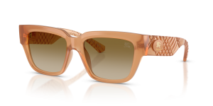 แว่นกันแดด Burberry BE4506U-426613 มุมเฉียง สีเบจ สำหรับผู้หญิง