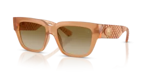 แว่นกันแดด Burberry BE4506U-426613 มุมเฉียง สีเบจ สำหรับผู้หญิง