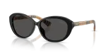 แว่นกันแดด Burberry BE4507D-416187 Black Dark Grey แว่นกันแดด Burberry BE4507D-416187 มุมเฉียง สีดำ สำหรับผู้หญิง