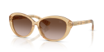แว่นกันแดด Burberry BE4507D-416713 มุมเฉียง สีเหลือง สำหรับผู้หญิง