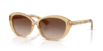 แว่นกันแดด Burberry BE4507D-416713 มุมเฉียง สีเหลือง สำหรับผู้หญิง