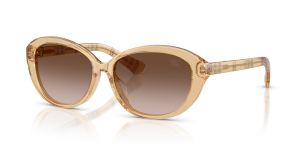แว่นกันแดด Burberry BE4507D-416713 มุมเฉียง สีเหลือง สำหรับผู้หญิง