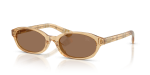 แว่นกันแดด Burberry BE4508D-416773 มุมเฉียง สีเหลือง สำหรับผู้หญิง