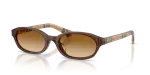 แว่นกันแดด Burberry BE4508D-424313 มุมเฉียง สีน้ำตาล สำหรับผู้หญิง