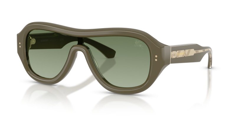 แว่นกันแดด Burberry BE4509U-42728E Green Gradient Green แว่นกันแดด Burberry BE4509U-42728E มุมเฉียง สีเขียว สำหรับผู้ใช้ทุกเพศ