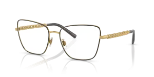 Dolce & Gabbana DG1346 1311 แว่นสายตาทอง-ดำด้าน สำหรับผู้หญิง