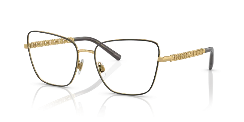 กรอบแว่นสายตา Dolce & Gabbana DG1346-1311 Gold Matte Black Dolce & Gabbana DG1346 1311 แว่นสายตาทอง-ดำด้าน สำหรับผู้หญิง
